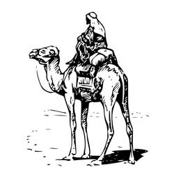 Página para colorir: Camelo (animais) #1729 - Páginas para Colorir Imprimíveis Gratuitamente
