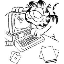Página para colorir: Garfield (desenhos animados) #26210 - Páginas para Colorir Imprimíveis Gratuitamente