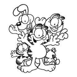 Página para colorir: Garfield (desenhos animados) #26216 - Páginas para Colorir Imprimíveis Gratuitamente