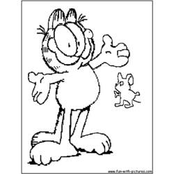 Página para colorir: Garfield (desenhos animados) #26223 - Páginas para Colorir Imprimíveis Gratuitamente