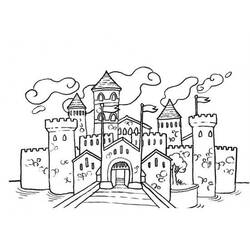 Página para colorir: Castelo (Edifícios e Arquitetura) #62043 - Páginas para Colorir Imprimíveis Gratuitamente