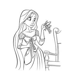 Página para colorir: Rapunzel (Filmes animados) #170071 - Páginas para Colorir Imprimíveis Gratuitamente