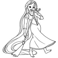 Página para colorir: Rapunzel (Filmes animados) #170082 - Páginas para Colorir Imprimíveis Gratuitamente