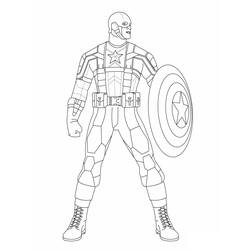 Página para colorir: Capitão América (Super heroi) #76570 - Páginas para Colorir Imprimíveis Gratuitamente