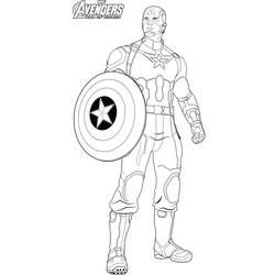 Página para colorir: Capitão América (Super heroi) #76680 - Páginas para Colorir Imprimíveis Gratuitamente