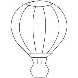 Página para colorir: balão de ar quente (Transporte) #134581 - Páginas para Colorir Imprimíveis Gratuitamente