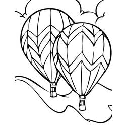 Página para colorir: balão de ar quente (Transporte) #134589 - Páginas para Colorir Imprimíveis Gratuitamente