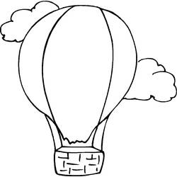 Página para colorir: balão de ar quente (Transporte) #134592 - Páginas para Colorir Imprimíveis Gratuitamente