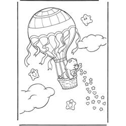 Página para colorir: balão de ar quente (Transporte) #134595 - Páginas para Colorir Imprimíveis Gratuitamente