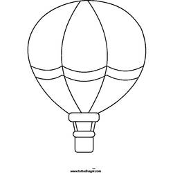 Página para colorir: balão de ar quente (Transporte) #134605 - Páginas para Colorir Imprimíveis Gratuitamente