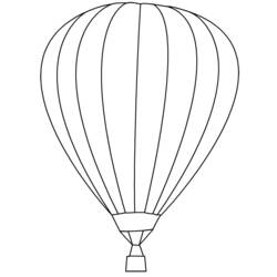 Página para colorir: balão de ar quente (Transporte) #134617 - Páginas para Colorir Imprimíveis Gratuitamente