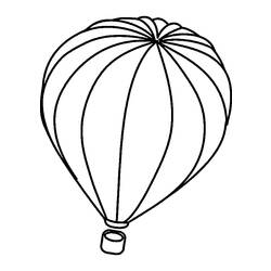 Página para colorir: balão de ar quente (Transporte) #134636 - Páginas para Colorir Imprimíveis Gratuitamente