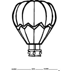 Página para colorir: balão de ar quente (Transporte) #134637 - Páginas para Colorir Imprimíveis Gratuitamente