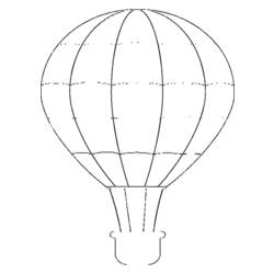 Página para colorir: balão de ar quente (Transporte) #134649 - Páginas para Colorir Imprimíveis Gratuitamente