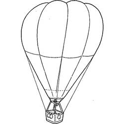Página para colorir: balão de ar quente (Transporte) #134655 - Páginas para Colorir Imprimíveis Gratuitamente