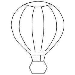 Página para colorir: balão de ar quente (Transporte) #134669 - Páginas para Colorir Imprimíveis Gratuitamente