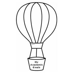 Página para colorir: balão de ar quente (Transporte) #134689 - Páginas para Colorir Imprimíveis Gratuitamente
