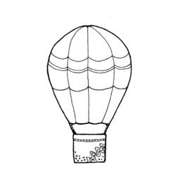 Página para colorir: balão de ar quente (Transporte) #134703 - Páginas para Colorir Imprimíveis Gratuitamente