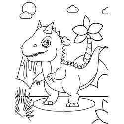 Desenho Carnotauro (Animais Pré-históricos) #221224 para imprimir e colorir