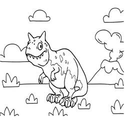 Desenho Carnotauro (Animais Pré-históricos) #221232 para imprimir e colorir