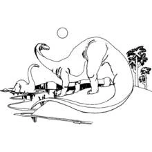 Desenho Dinossauro (Animais Pré-históricos) #5551 para imprimir e colorir