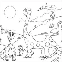 Desenho Dinossauro (Animais Pré-históricos) #5561 para imprimir e colorir