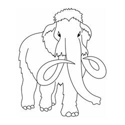 Desenhos para colorir: Mamute - Páginas para Colorir Imprimíveis Gratuitamente