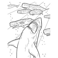 Página para colorir: Megalodonte (Animais Pré-históricos) #220708 - Páginas para Colorir Imprimíveis Gratuitamente
