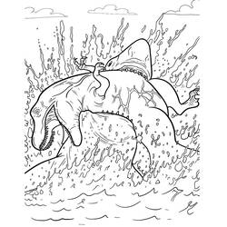 Página para colorir: Megalodonte (Animais Pré-históricos) #220713 - Páginas para Colorir Imprimíveis Gratuitamente