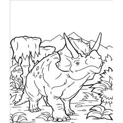 Desenhos para colorir: Tricerátops - Páginas para Colorir Imprimíveis Gratuitamente