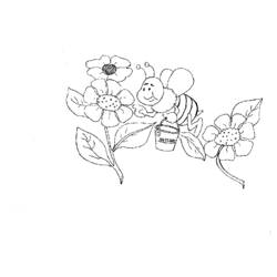 Página para colorir: Abelha (animais) #110 - Páginas para Colorir Imprimíveis Gratuitamente