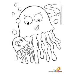 Página para colorir: Água-viva (Animais) #20544 - Páginas para Colorir Imprimíveis Gratuitamente