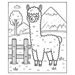 Desenhos para colorir: Alpaca - Páginas para Colorir Imprimíveis Gratuitamente