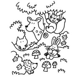 Desenho Animais da Floresta (Animais) #192069 para imprimir e colorir
