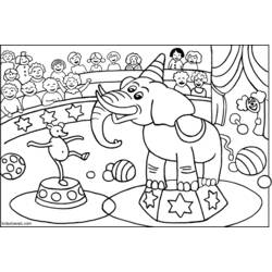 Página para colorir: animais de circo (animais) #20806 - Páginas para Colorir Imprimíveis Gratuitamente