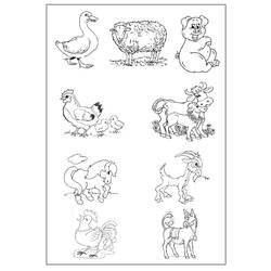 Página para colorir: Animais de fazenda (animais) #21424 - Páginas para Colorir Imprimíveis Gratuitamente
