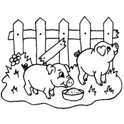 Página para colorir: Animais de fazenda (animais) #21518 - Páginas para Colorir Imprimíveis Gratuitamente