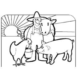 Página para colorir: Animais de fazenda (animais) #21546 - Páginas para Colorir Imprimíveis Gratuitamente