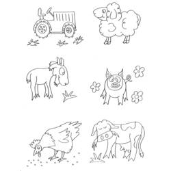 Página para colorir: Animais de fazenda (animais) #21570 - Páginas para Colorir Imprimíveis Gratuitamente