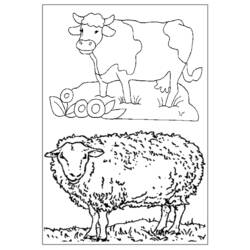 Página para colorir: Animais de fazenda (animais) #21629 - Páginas para Colorir Imprimíveis Gratuitamente