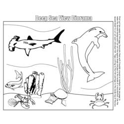 Página para colorir: animais marinhos (animais) #22086 - Páginas para Colorir Imprimíveis Gratuitamente
