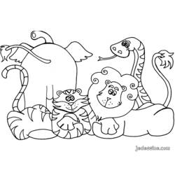 Página para colorir: Animais selvagens/da selva (animais) #21085 - Páginas para Colorir Imprimíveis Gratuitamente