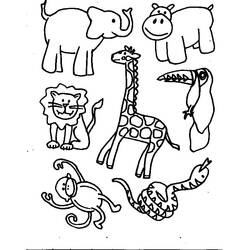 Página para colorir: Animais selvagens/da selva (animais) #21090 - Páginas para Colorir Imprimíveis Gratuitamente