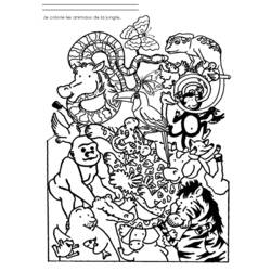 Página para colorir: Animais selvagens/da selva (animais) #21091 - Páginas para Colorir Imprimíveis Gratuitamente