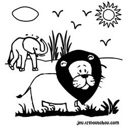 Página para colorir: Animais selvagens/da selva (animais) #21113 - Páginas para Colorir Imprimíveis Gratuitamente