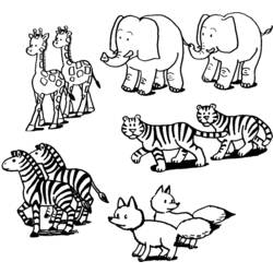 Página para colorir: Animais selvagens/da selva (animais) #21314 - Páginas para Colorir Imprimíveis Gratuitamente