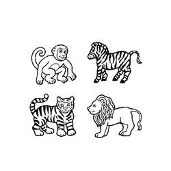 Página para colorir: Animais selvagens/da selva (animais) #21345 - Páginas para Colorir Imprimíveis Gratuitamente