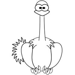 Desenho Avestruz (Animais) #204544 para imprimir e colorir