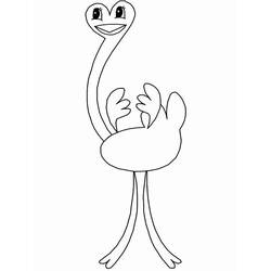 Desenho Avestruz (Animais) #204589 para imprimir e colorir