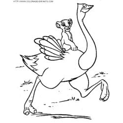 Página para colorir: Avestruz (animais) #737 - Páginas para Colorir Imprimíveis Gratuitamente
